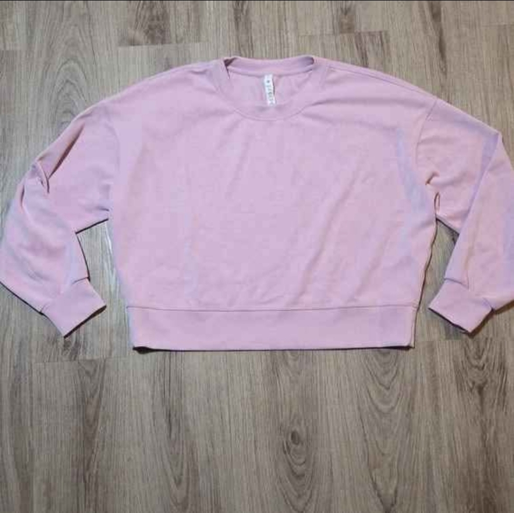 Lululemon Softstreme Perfectly Oversized Cropped Crew *Vitapink Size 10